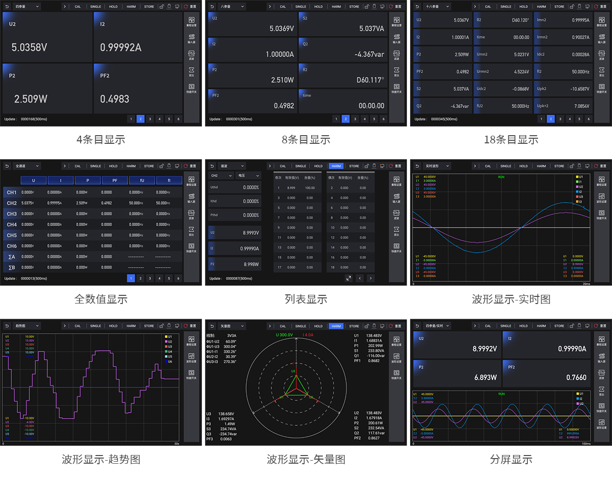 多通道高精度功率分析仪ANPA3000系列-显示界面.jpg